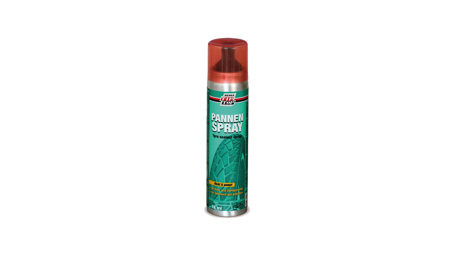 Tip Top Pannenspray
Passend für Blitzventil, für alle Reifentypen mit und ohne Schlauch