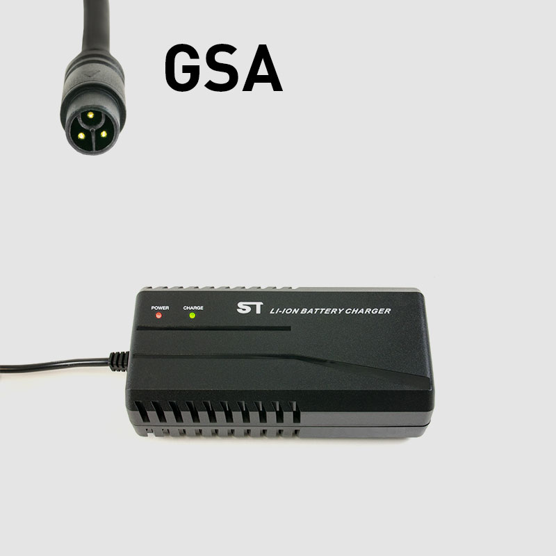 Ladegerät für 48V Lithium-Ionen-Akkus 48V(13S)Ladegerät mit GSA Goldkontakt Steckern