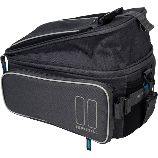 Basil Sport Design Gepäckträgertasche 7-15L, Graphite +Mik Adapterplatte